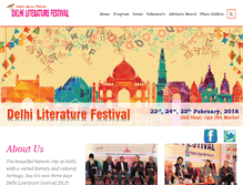 Tablet Screenshot of delhiliteraturefestival.org